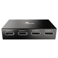 XTECH XHA‑420 HDMI Splitter – 1x4 with Power